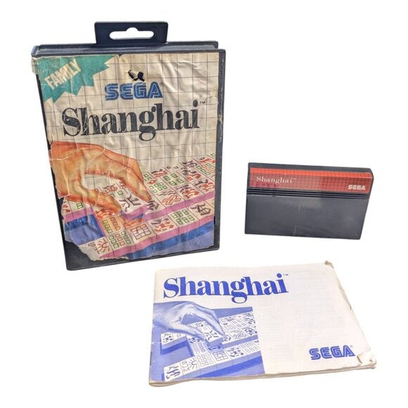 Sega Other - SHANGHAI - Sega Master System - Game, Case & Cover (Box Damage)